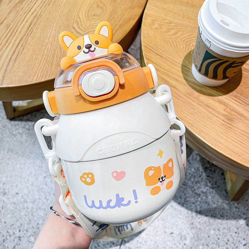 029【Stainless Steel】780ML animal 4 colors vaccum cup Thermos Mug water bottle cute water bottle