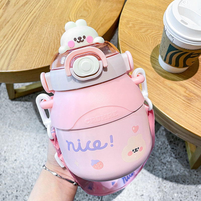 029【Stainless Steel】780ML animal 4 colors vaccum cup Thermos Mug water bottle cute water bottle