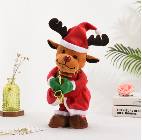 【CM100】NEW Christmas Tree Music Dancing Singing Christmas Tree Dolls Santa Claus Toys For Home Decoration New Year Gifts