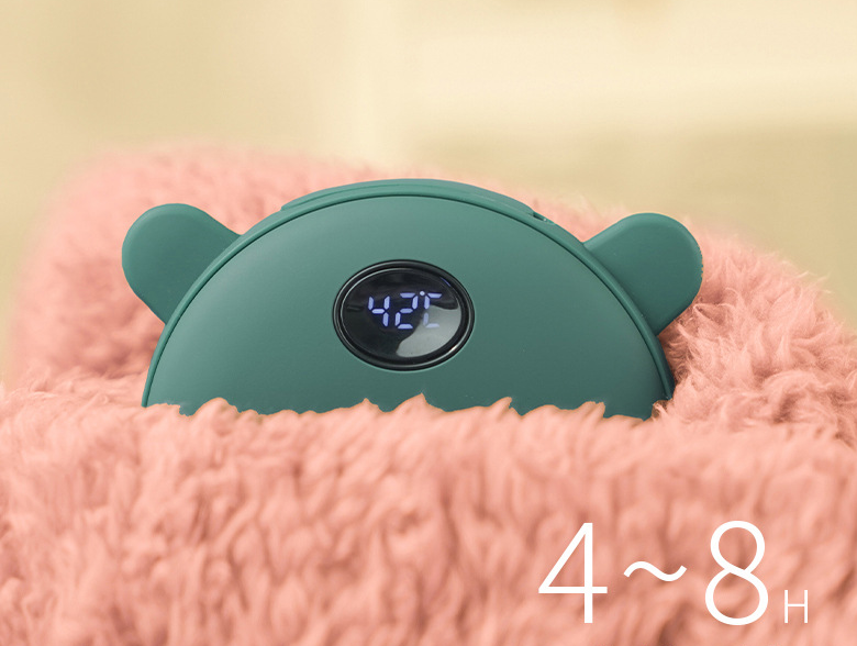 【NS04】  Cute Hand Warmer Winter Intelligent Digital Display Temperature Power Bank Mini Heater Portable Quick Heating Multifunctional USB Rechargeable 2 in 1 Charging Outdoor Traveling Hiking Use