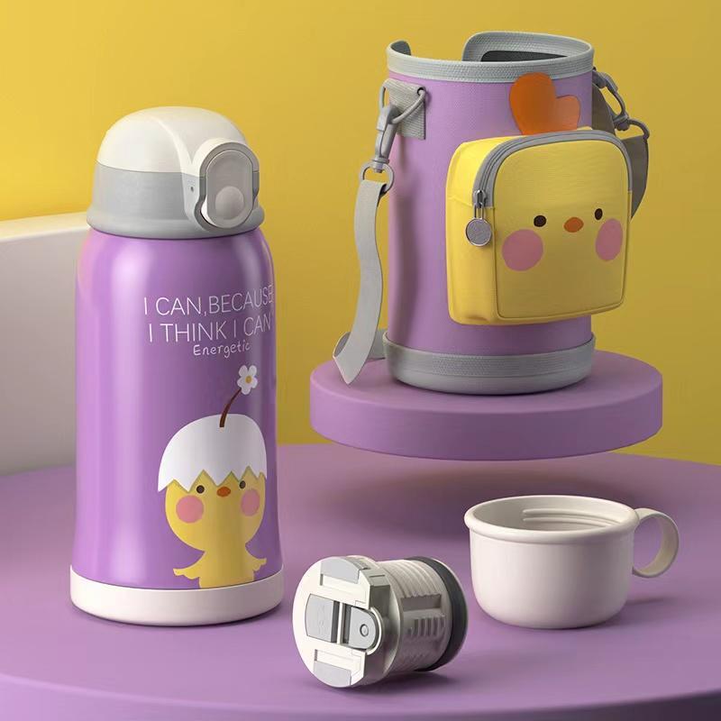 034【BPA FREE】 550ml cute unicorn  dinosaur lion doggy bunny  vaccum cup Stainless Steel Thermos Mug water bottle cute water bottle