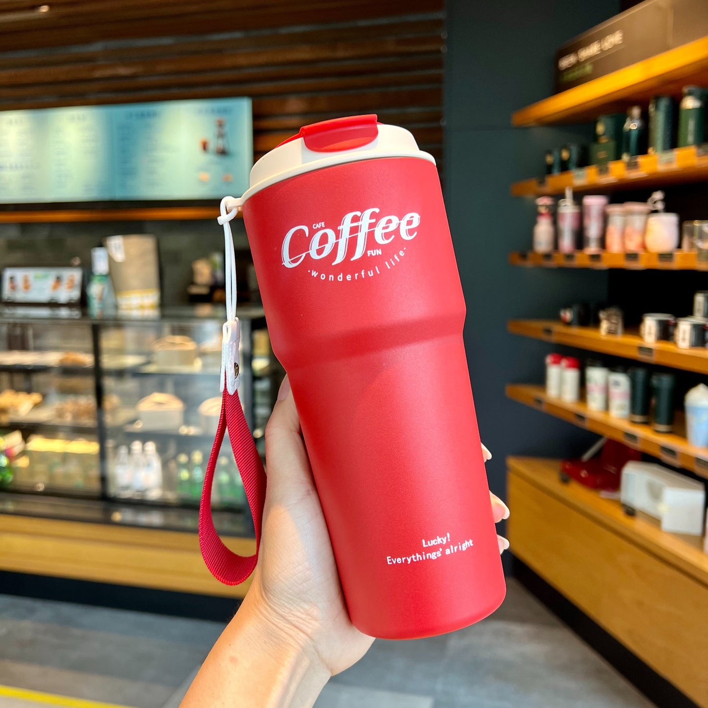 【008】420ml/620ml 21oz Cola Can Water Cup Push Lid Portable Plastic Water Bottle with free gifts