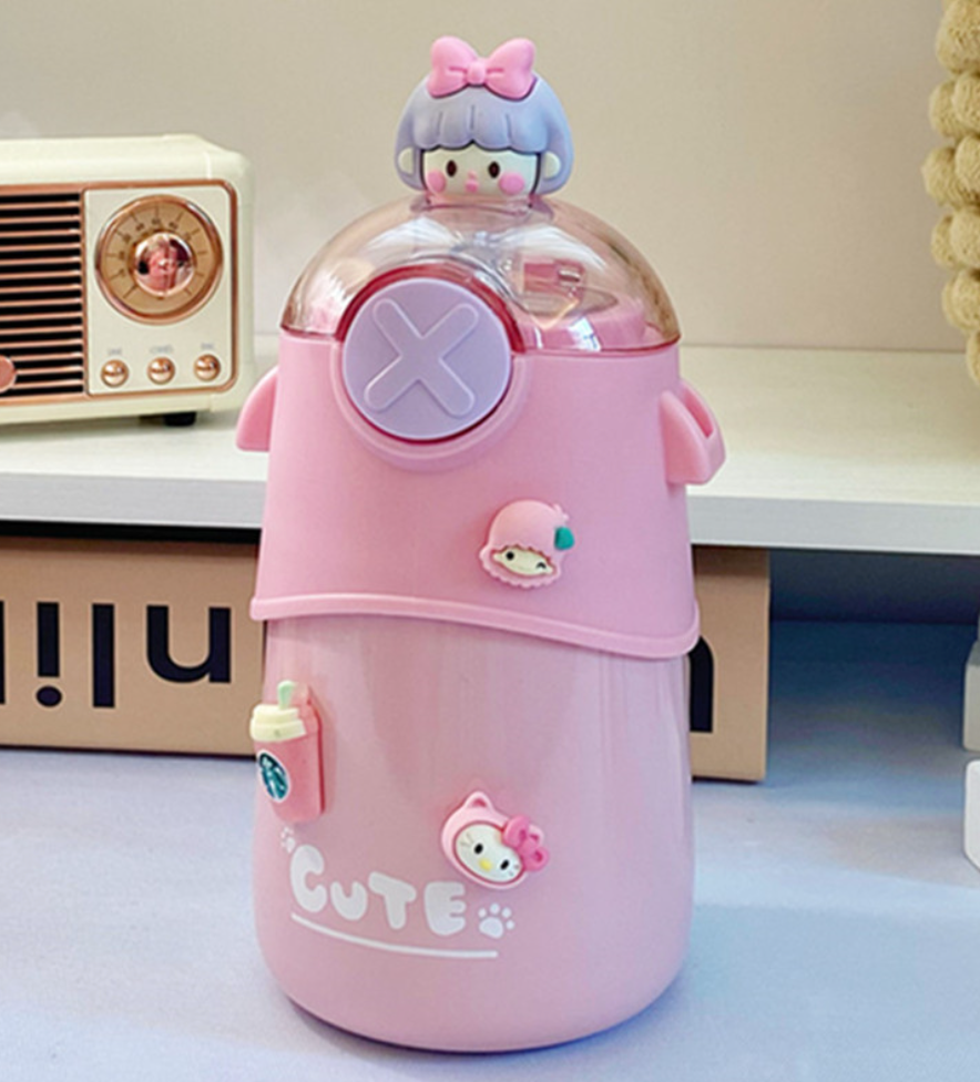 026【BPA FREE】 480ml animal four colors vaccum cup Stainless Steel Thermos Mug water bottle cute water bottle