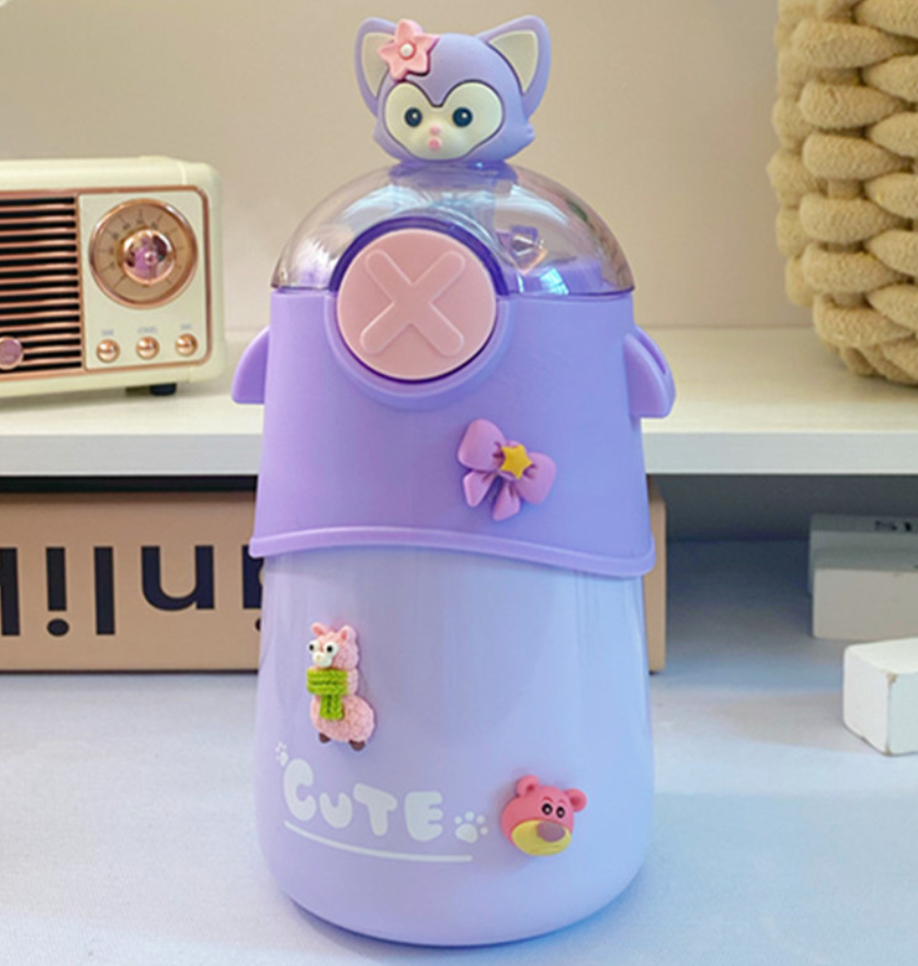 026【BPA FREE】 480ml animal four colors vaccum cup Stainless Steel Thermos Mug water bottle cute water bottle