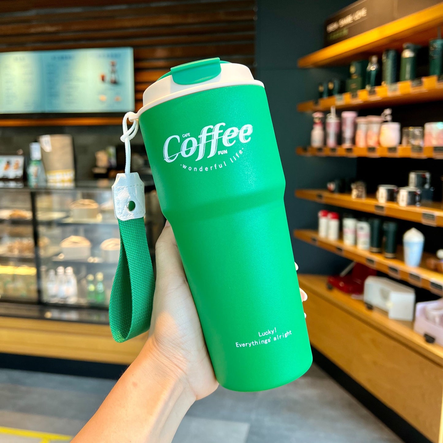 【008】420ml/620ml 21oz Cola Can Water Cup Push Lid Portable Plastic Water Bottle with free gifts