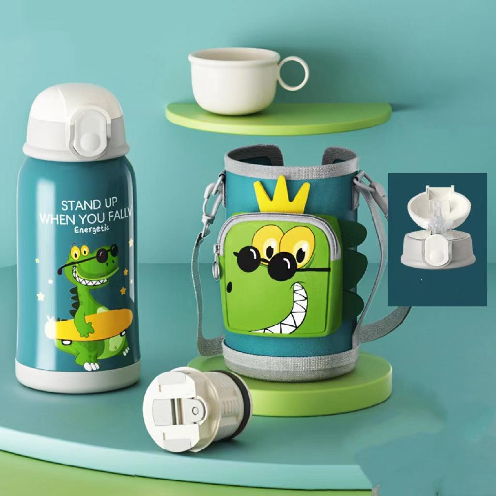 034【BPA FREE】 550ml cute unicorn  dinosaur lion doggy bunny  vaccum cup Stainless Steel Thermos Mug water bottle cute water bottle